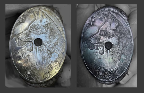 Grip cap with the fox during bulino shading